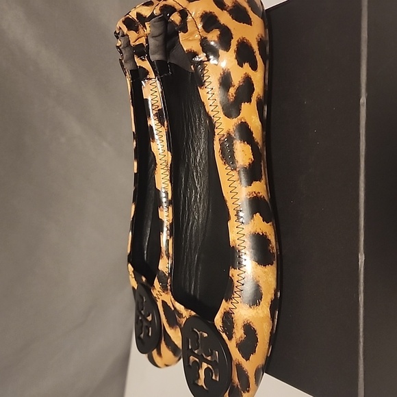 Tory Burch Brown and Black Leopard Flats - Picture 6 of 8